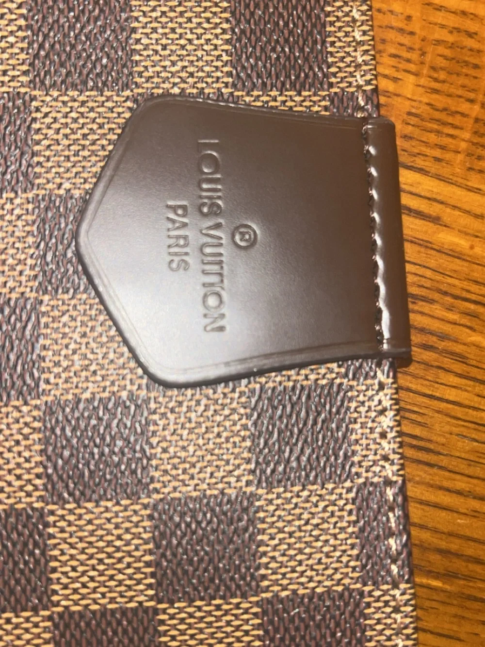 LV Brown Check Canvas Shoulder Bag - Designer Style
